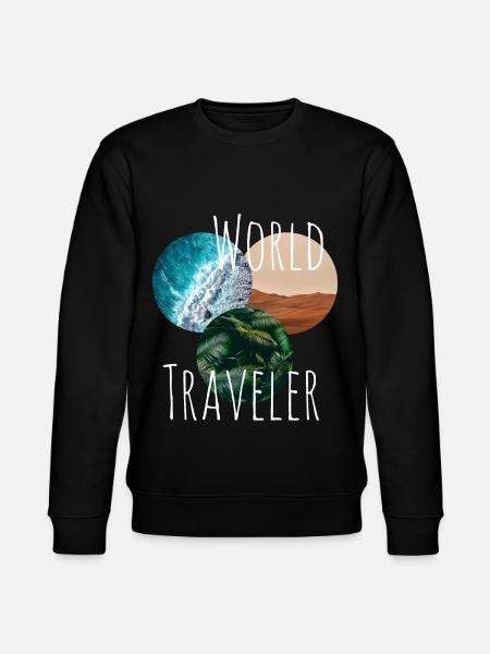 Weltreise - Stanley/Stella Unisex Bio-Sweatshirt CHANGER - Schwarz