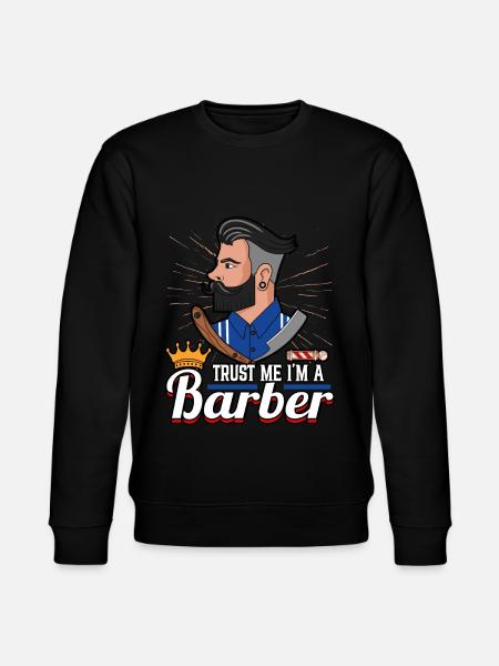 Hairdresser Trust Me I'm A Barber Barbershop - Stanley/Stella CHANGER Unisex Organic Sweatshirt - black