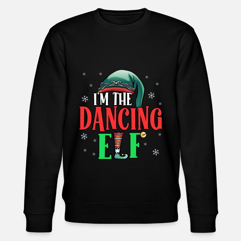 Drôle de danseuse Je suis l’elfe dansant Vacances de Noël - Sweat bio CHANGER Stanley/Stella Unisexe - noir