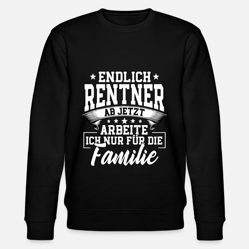 Endlich Rentner - Stanley/Stella Unisex Bio-Sweatshirt CHANGER  - Schwarz