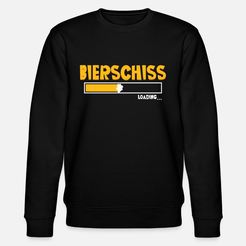 Bierschiss Loading Bier - Stanley/Stella Unisex Bio-Sweatshirt CHANGER  - Schwarz