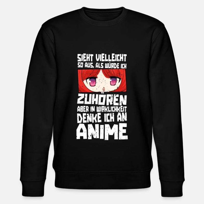 Anime Spruch Weeb Otaku - Stanley/Stella Unisex Bio-Sweatshirt CHANGER - Schwarz