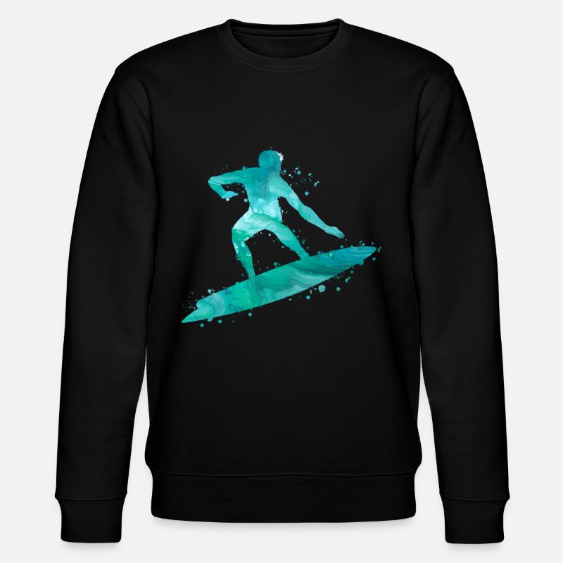 Surfing Surf Surfer - Sweat bio CHANGER Stanley/Stella Unisexe - noir