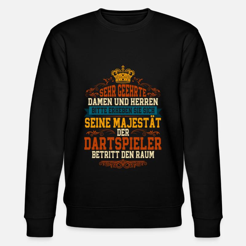 Darts Dartspieler - Stanley/Stella Unisex Bio-Sweatshirt CHANGER  - Schwarz