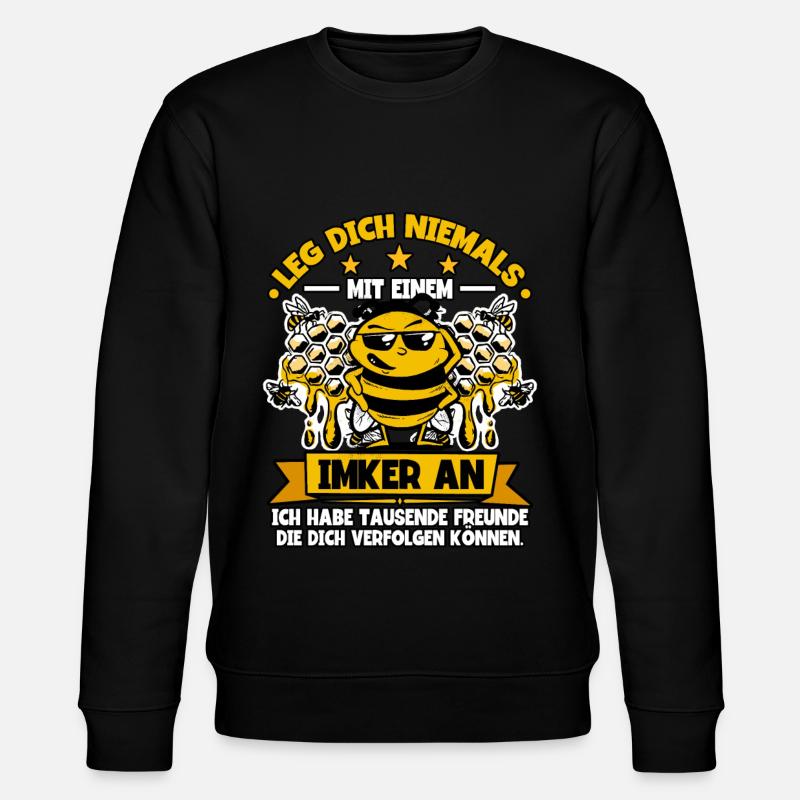 Bienenzüchter Imker - Stanley/Stella Unisex Bio-Sweatshirt CHANGER  - Schwarz