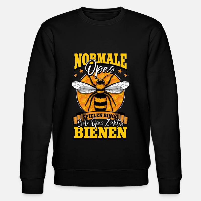 Rentner Opa Bienenzüchter Imker - Stanley/Stella Unisex Bio-Sweatshirt CHANGER  - Schwarz