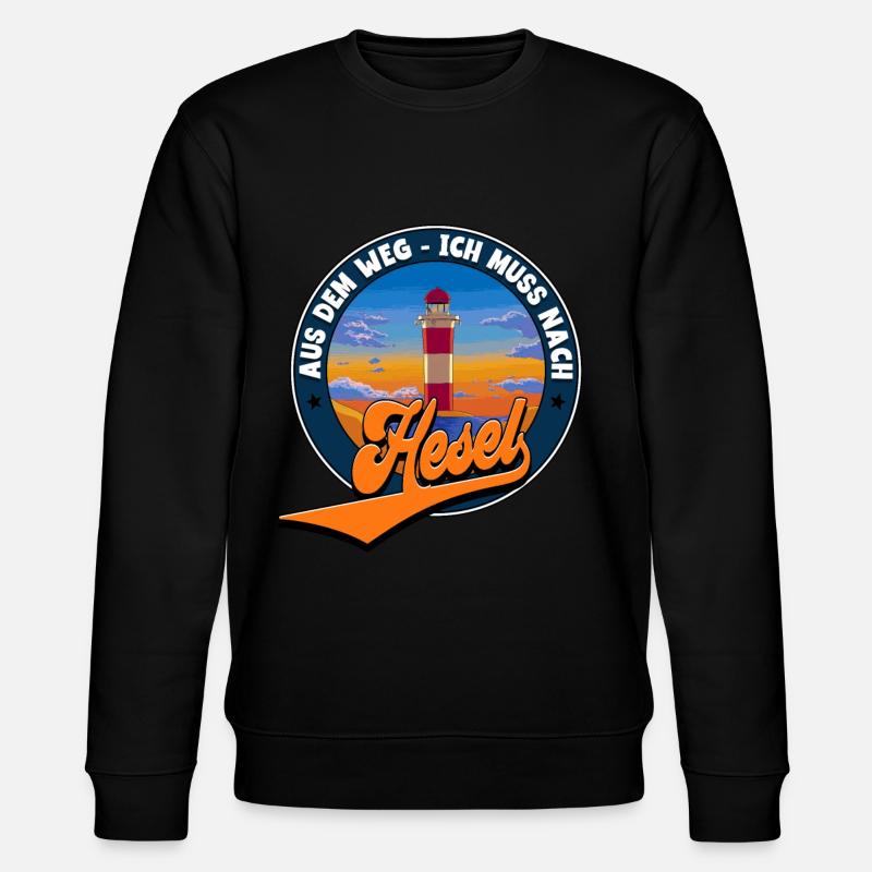 Hesel - Stanley/Stella Unisex Bio-Sweatshirt CHANGER  - Schwarz