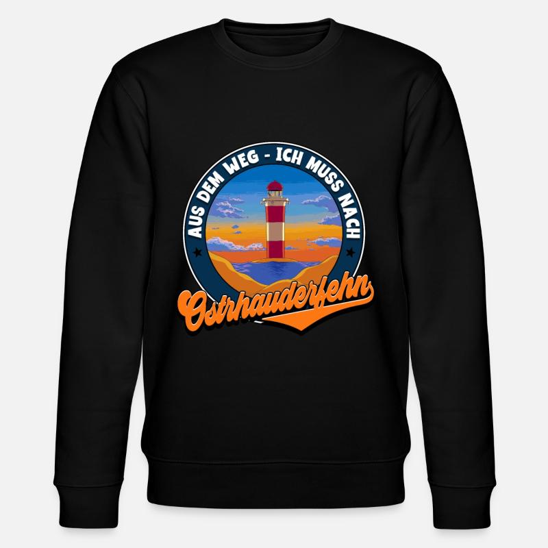 Ostrhauderfehn - Stanley/Stella Unisex Bio-Sweatshirt CHANGER - Schwarz