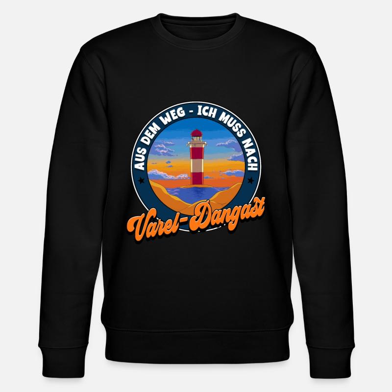 Varel-Dangast - Stanley/Stella Unisex Bio-Sweatshirt CHANGER  - Schwarz