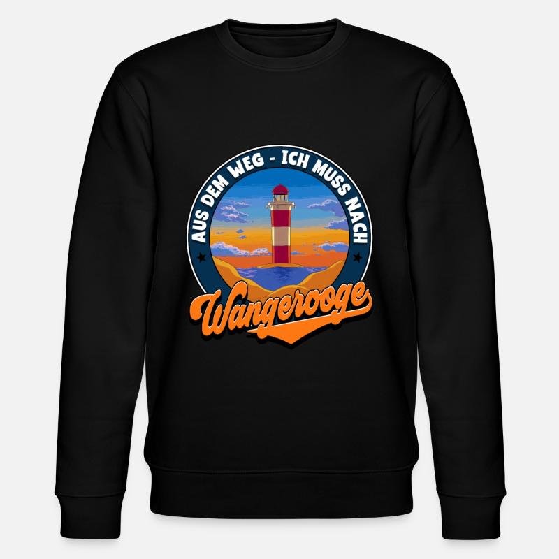 Wangerooge - Stanley/Stella Unisex Bio-Sweatshirt CHANGER  - Schwarz