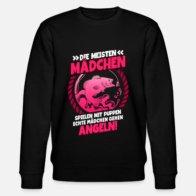 Angeln Anglerin - Stanley/Stella Unisex Bio-Sweatshirt CHANGER  - Schwarz