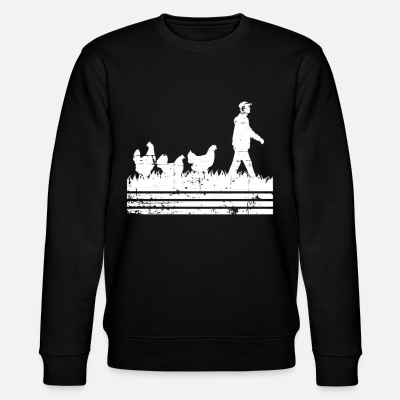 Huhn Hühner - Stanley/Stella Unisex Bio-Sweatshirt CHANGER  - Schwarz