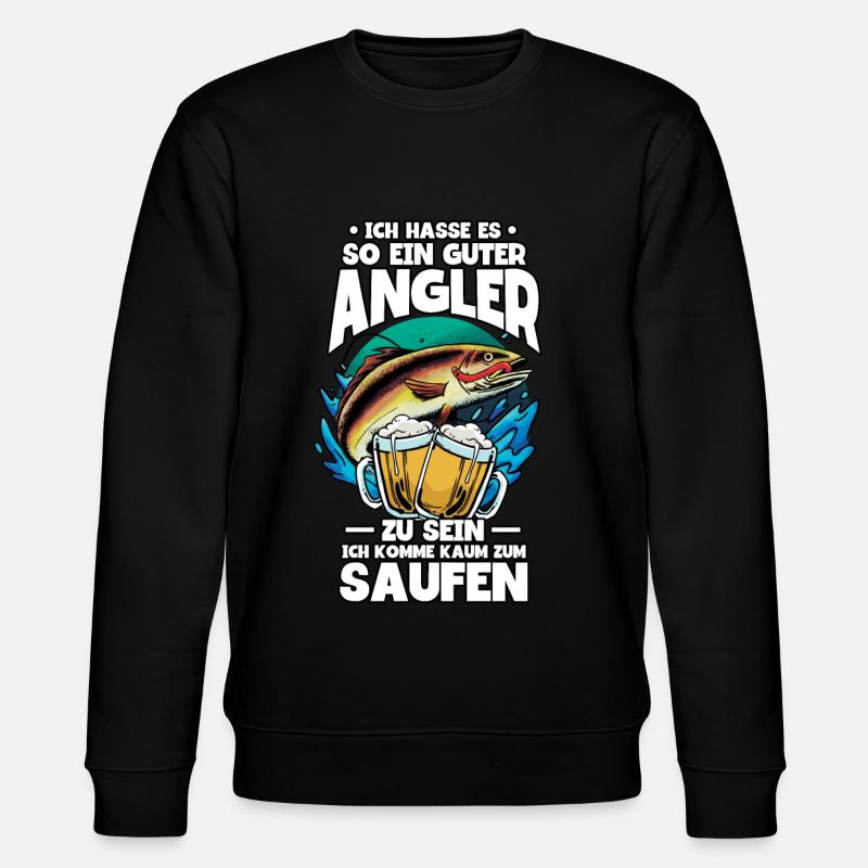 Angeln Angler - Stanley/Stella Unisex Bio-Sweatshirt CHANGER - Schwarz