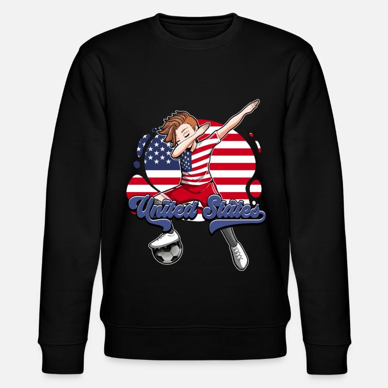 Usa Soccer - Sweat bio CHANGER Stanley/Stella Unisexe - noir