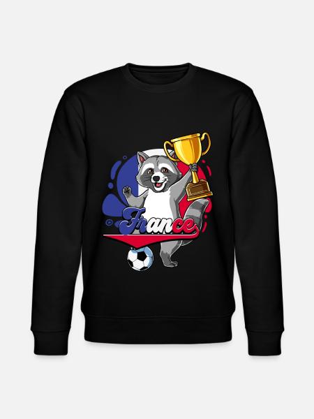 Frankreich Fußball - Stanley/Stella Unisex Bio-Sweatshirt CHANGER - Schwarz