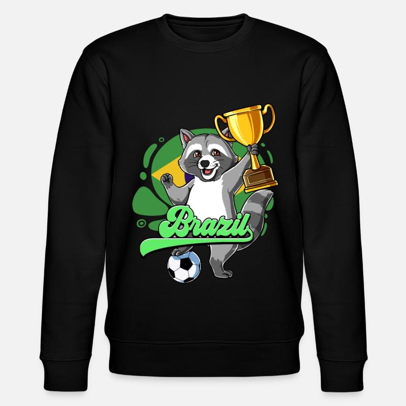 Brésil Football - Sweat bio CHANGER Stanley/Stella Unisexe - noir