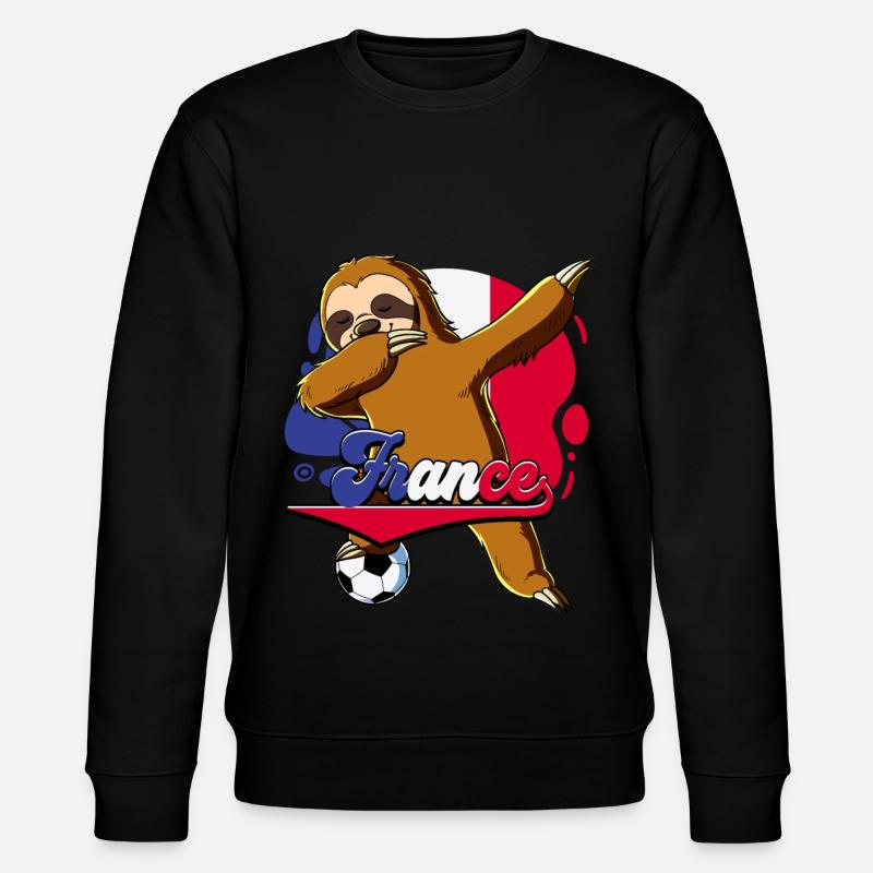 Frankreich Fußball - Stanley/Stella Unisex Bio-Sweatshirt CHANGER - Schwarz