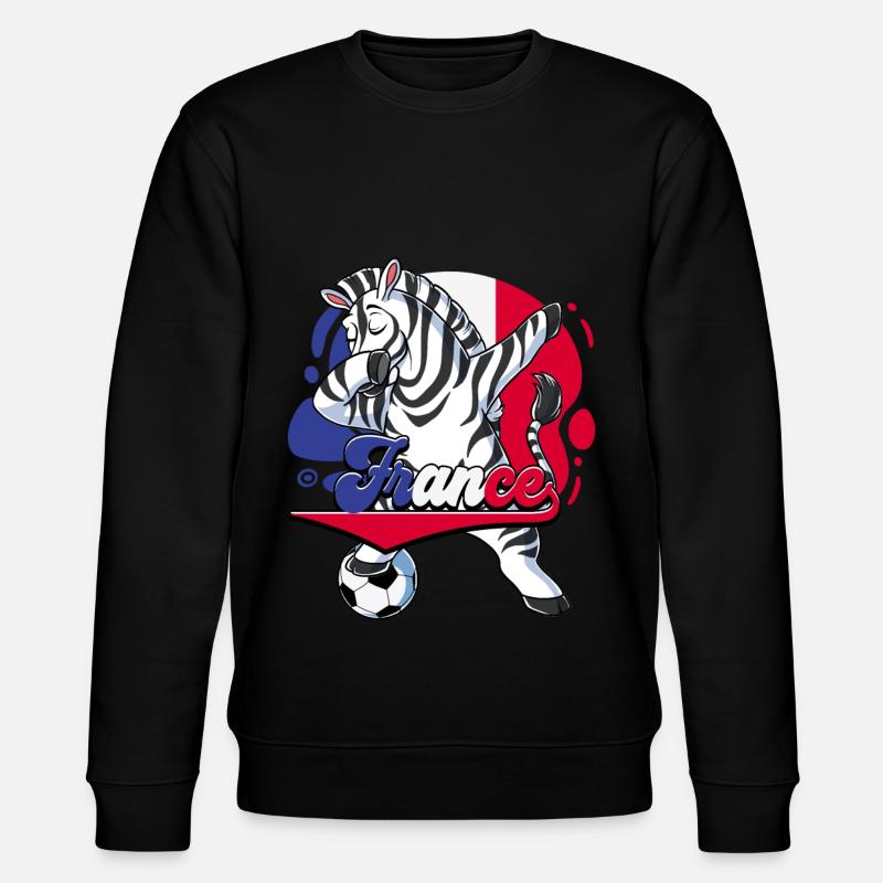 Frankreich Fußball - Stanley/Stella Unisex Bio-Sweatshirt CHANGER  - Schwarz