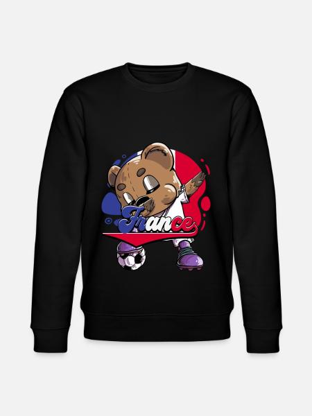Frankreich Fußball - Stanley/Stella Unisex Bio-Sweatshirt CHANGER - Schwarz