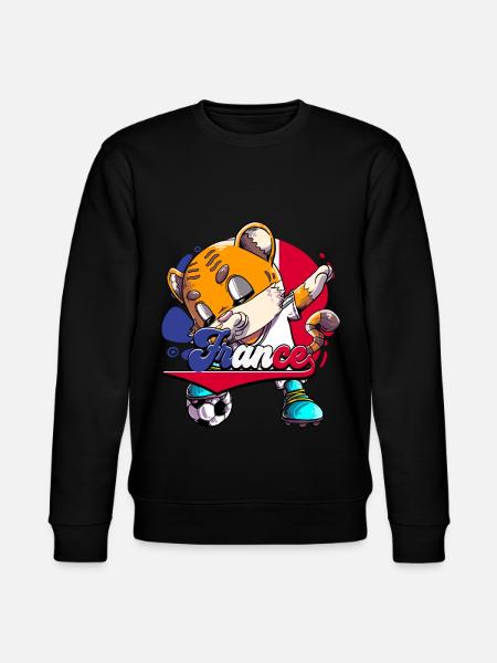 Frankreich Fußball - Stanley/Stella Unisex Bio-Sweatshirt CHANGER  - Schwarz
