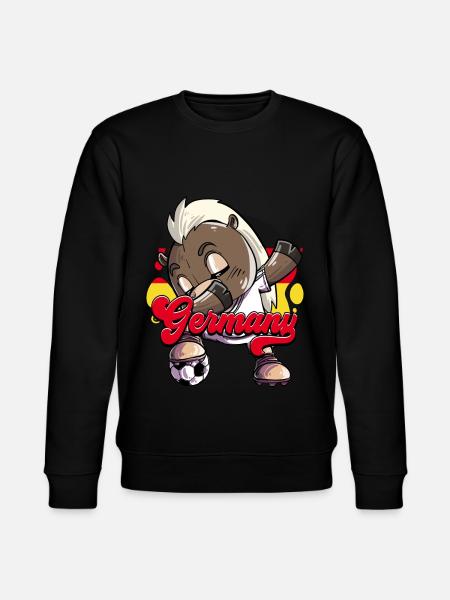 Deutschland Fußball - Stanley/Stella Unisex Bio-Sweatshirt CHANGER  - Schwarz