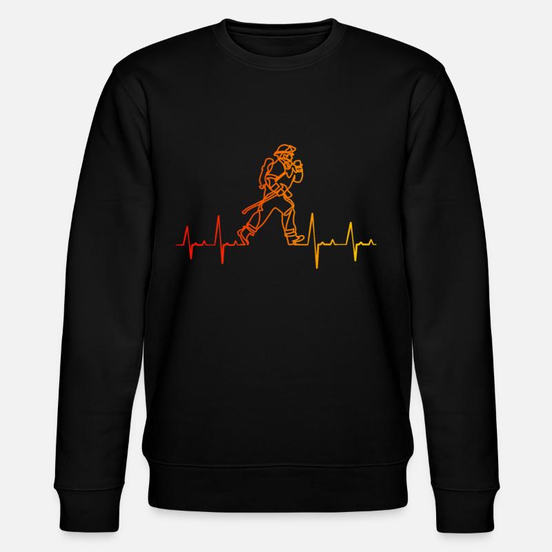 Firefighter Fire Brigade - Stanley/Stella CHANGER Unisex Organic Sweatshirt - black