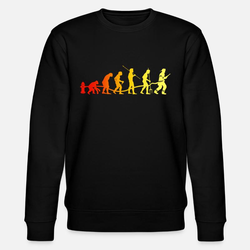 Firefighter Fire Brigade - Stanley/Stella CHANGER Unisex Organic Sweatshirt - black