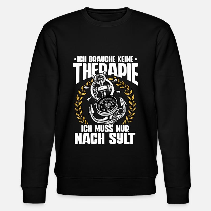 Sylt - Stanley/Stella Unisex Bio-Sweatshirt CHANGER  - Schwarz