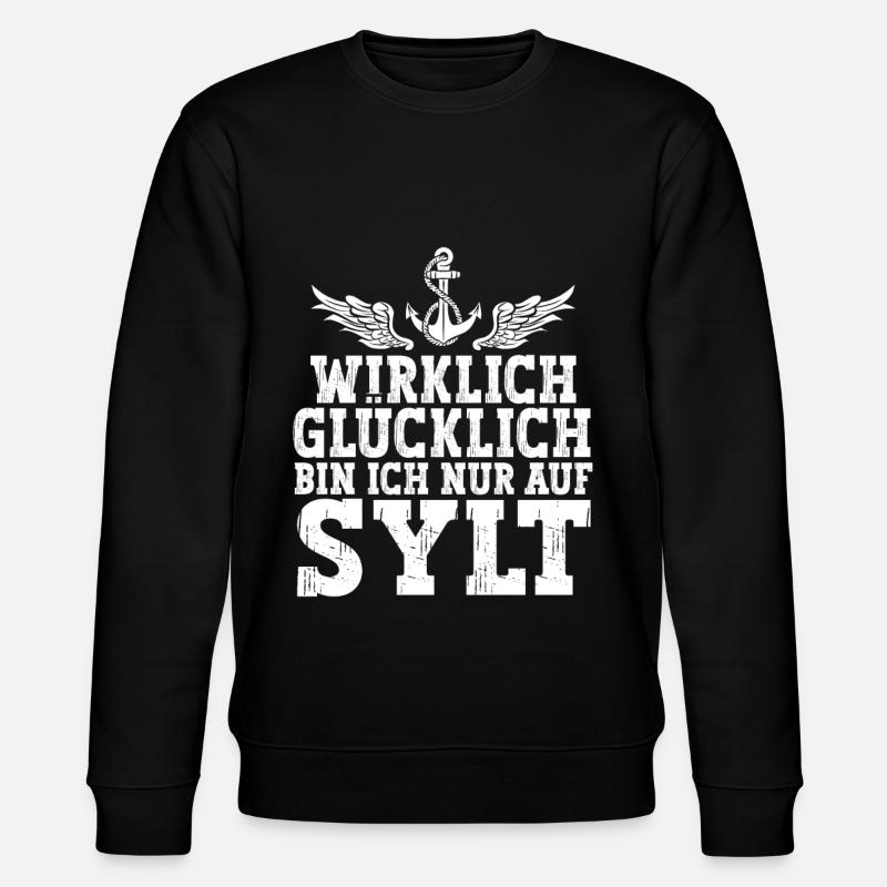 Sylt - Stanley/Stella Unisex Bio-Sweatshirt CHANGER  - Schwarz