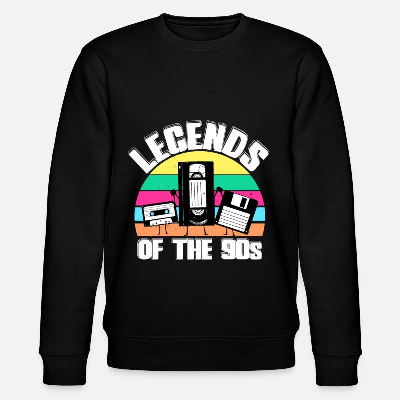 nineties - Stanley/Stella CHANGER Unisex Organic Sweatshirt - black