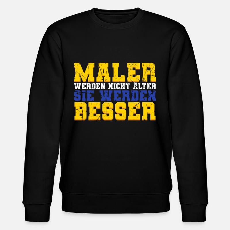 Maler - Stanley/Stella Unisex Bio-Sweatshirt CHANGER  - Schwarz