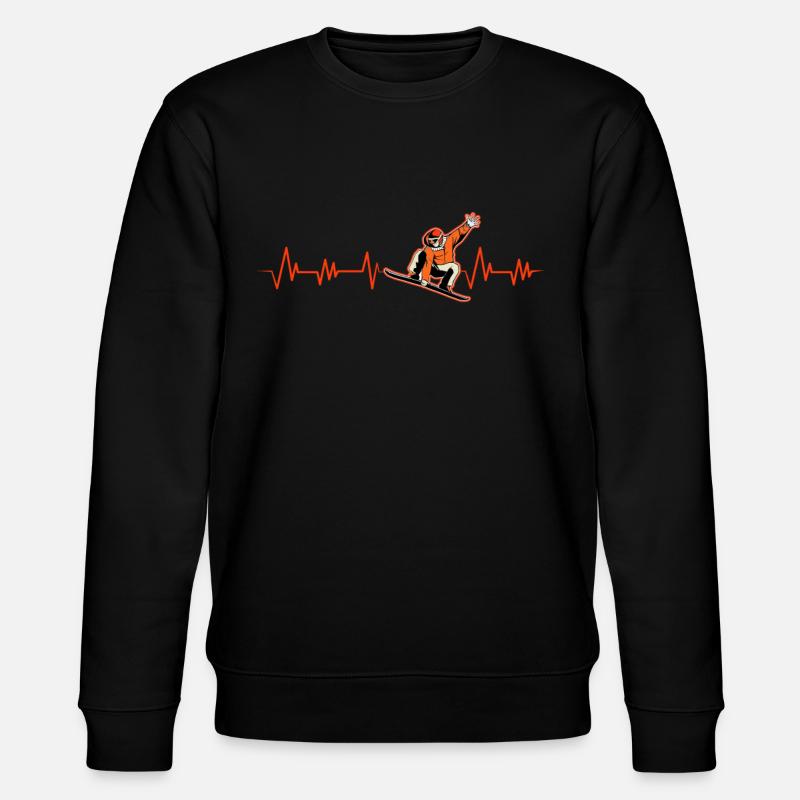 Snowboard - Sweat bio CHANGER Stanley/Stella Unisexe - noir