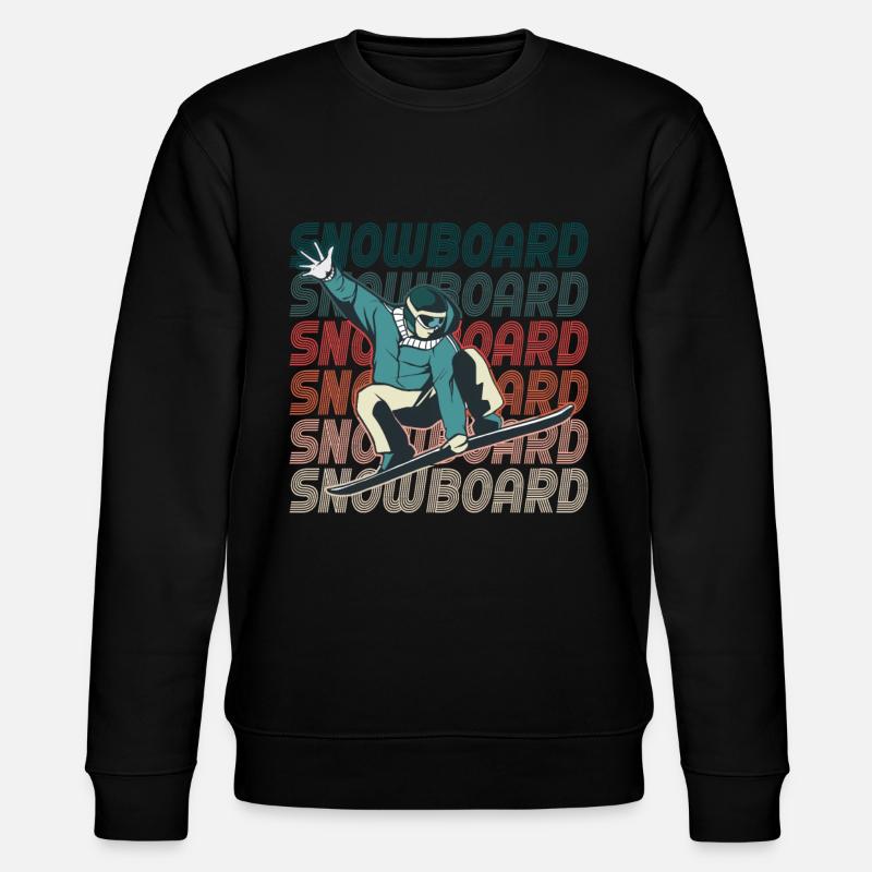 Snowboard - Stanley/Stella CHANGER Unisex Organic Sweatshirt - black