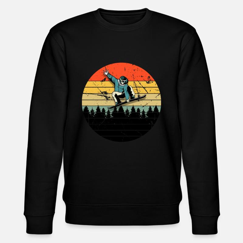 Snowboard - Stanley/Stella Unisex Bio-Sweatshirt CHANGER  - Schwarz