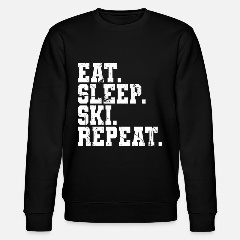 Skifahren Ski - Stanley/Stella Unisex Bio-Sweatshirt CHANGER - Schwarz