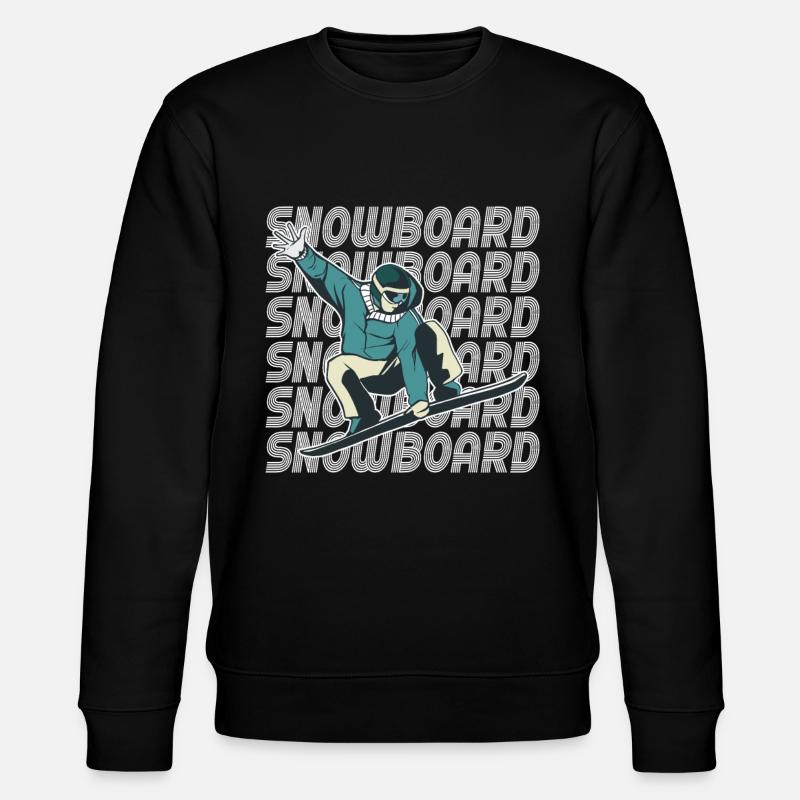 Snowboard - Stanley/Stella Unisex Bio-Sweatshirt CHANGER  - Schwarz
