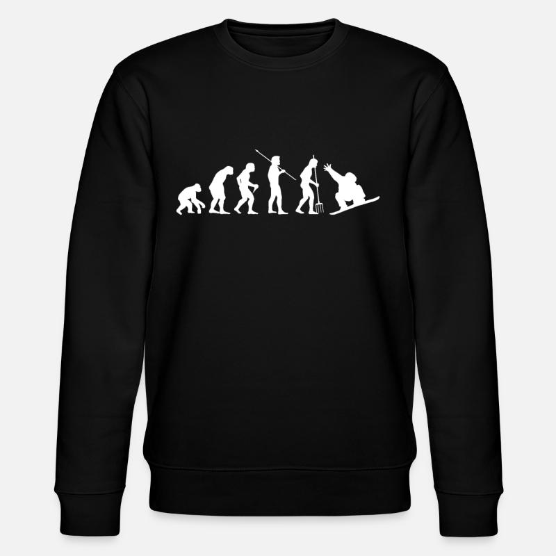 Snowboard - Sweat bio CHANGER Stanley/Stella Unisexe - noir