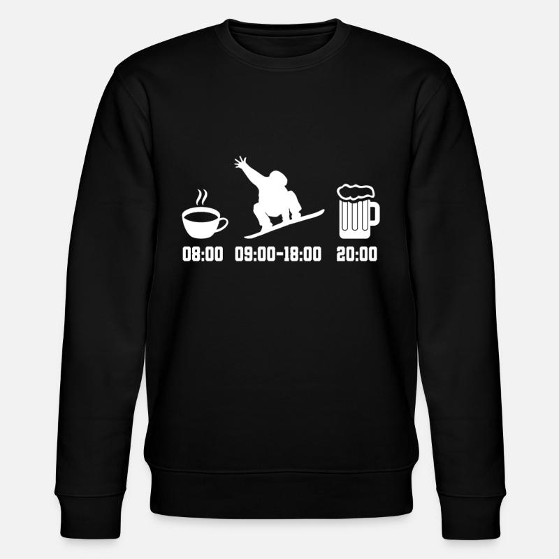 Snowboard - Stanley/Stella Unisex Bio-Sweatshirt CHANGER  - Schwarz