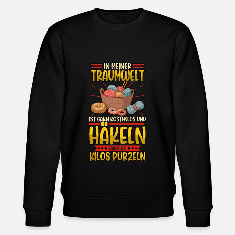 Häkeln - Stanley/Stella Unisex Bio-Sweatshirt CHANGER  - Schwarz