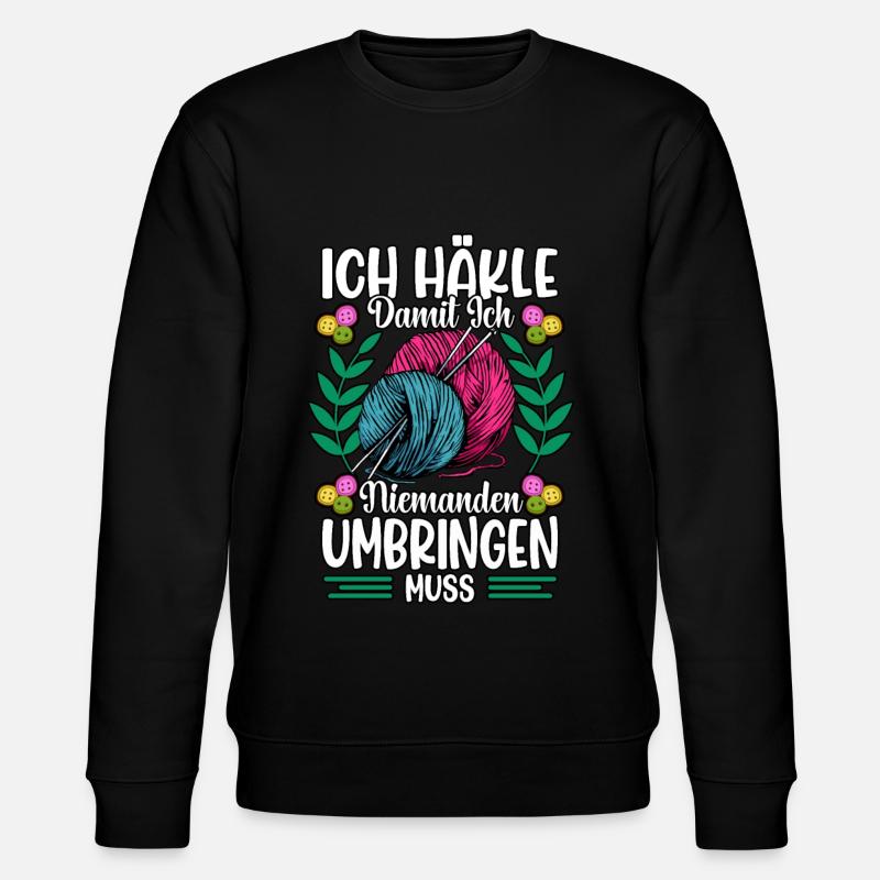 Häkeln - Stanley/Stella Unisex Bio-Sweatshirt CHANGER  - Schwarz