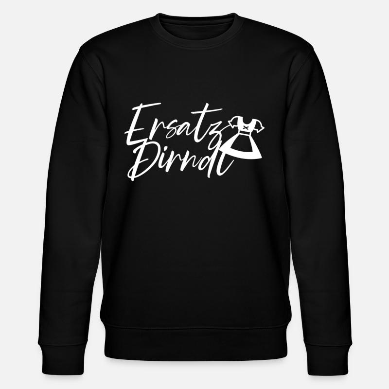 Ersatz Dirndl - Stanley/Stella Unisex Bio-Sweatshirt CHANGER - Schwarz