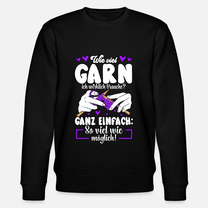 Häkeln - Stanley/Stella Unisex Bio-Sweatshirt CHANGER  - Schwarz