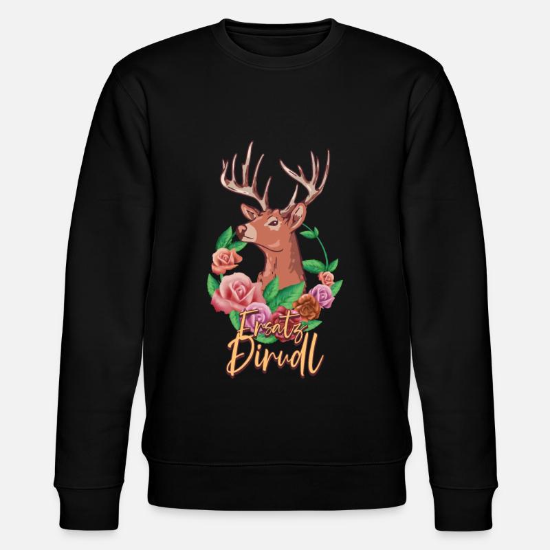 Ersatz Dirndl - Stanley/Stella Unisex Bio-Sweatshirt CHANGER  - Schwarz