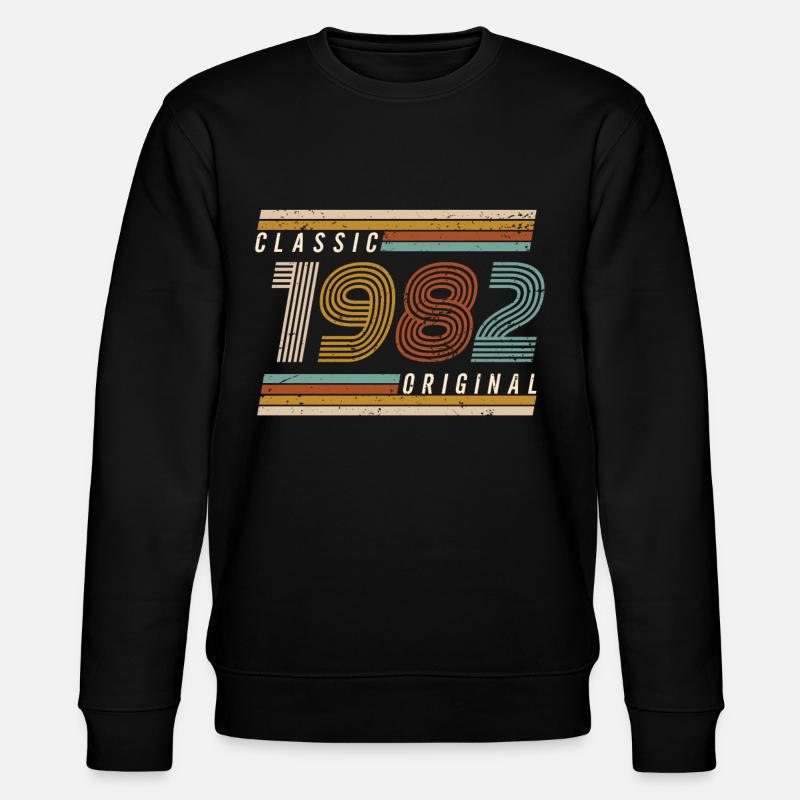 1982 Anniversaire - Sweat bio CHANGER Stanley/Stella Unisexe - noir