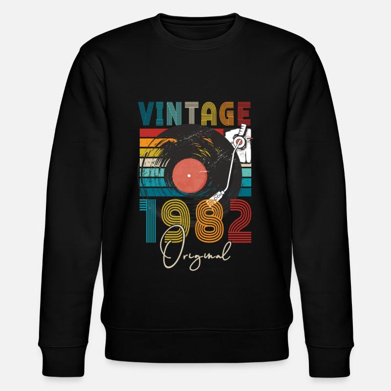 1982 Anniversaire - Sweat bio CHANGER Stanley/Stella Unisexe - noir