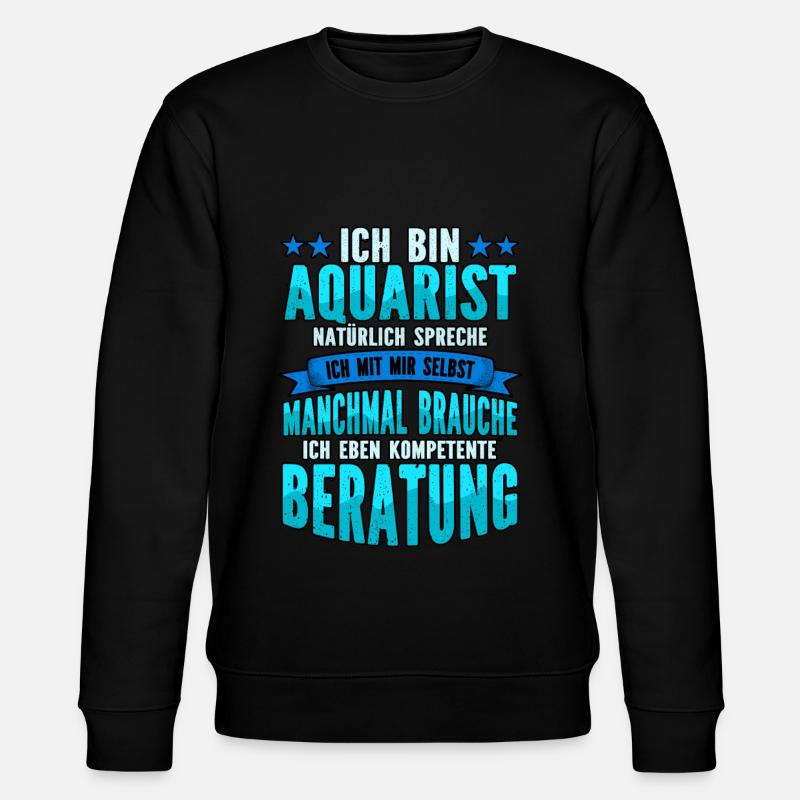 Aquarianer - Stanley/Stella Unisex Bio-Sweatshirt CHANGER  - Schwarz
