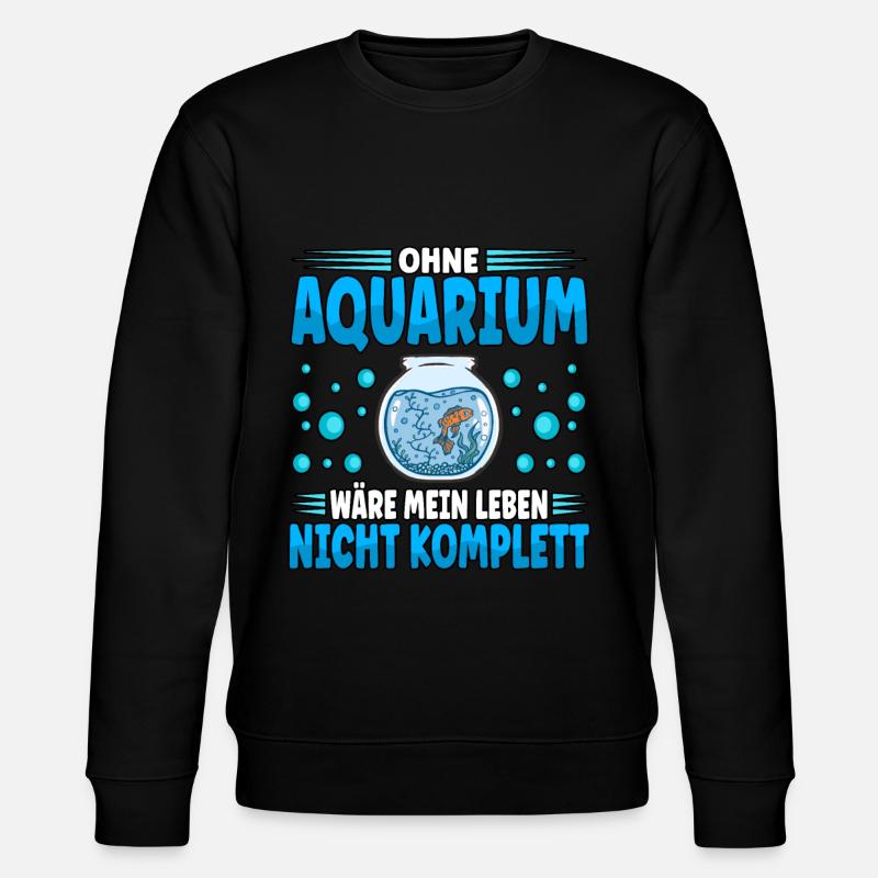 Aquarianer - Stanley/Stella Unisex Bio-Sweatshirt CHANGER  - Schwarz