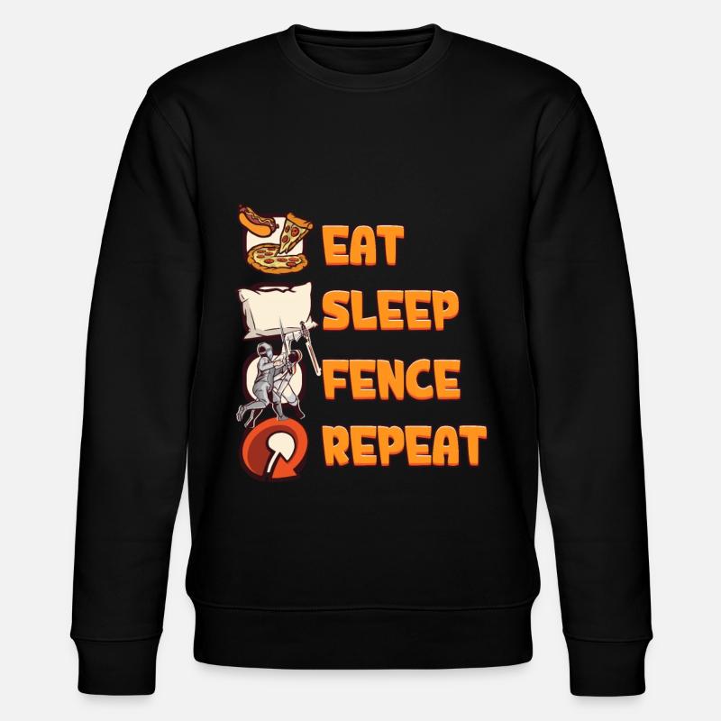 Fechten - Stanley/Stella Unisex Bio-Sweatshirt CHANGER  - Schwarz