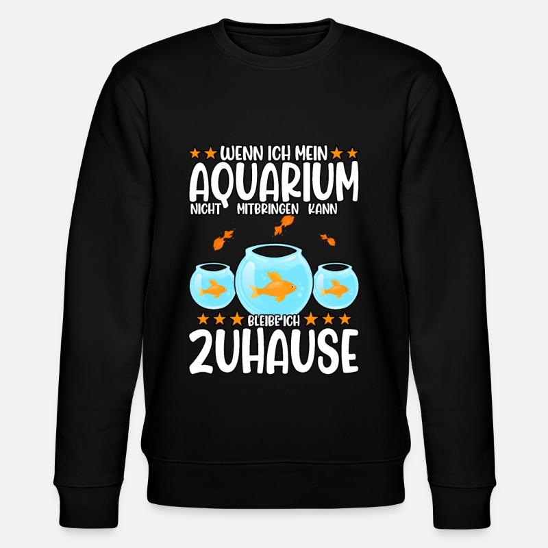 Aquarianer - Stanley/Stella Unisex Bio-Sweatshirt CHANGER  - Schwarz