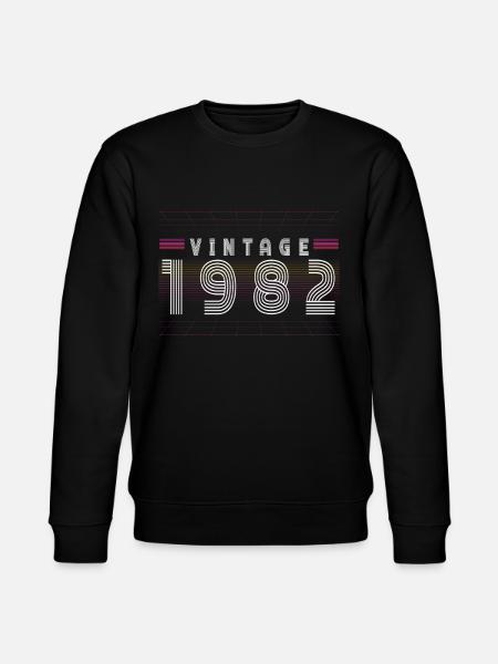 1982 Birthday - Stanley/Stella CHANGER Unisex Organic Sweatshirt - black